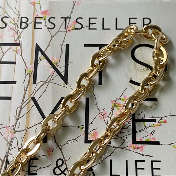 Shoulder Oval Chain Strap Replacement Gold 13”, 16”, 18” or 20” Long - Picture 3 of 9